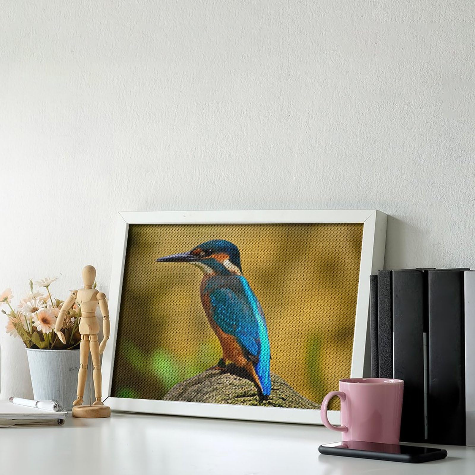 Amazon | ダイヤモンドアート カワセミ 鳥類 ダイヤモンド絵画 5D